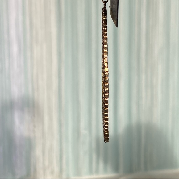 Bebe Large Hoop Diamond Earrings NWT - Picture 8 of 17